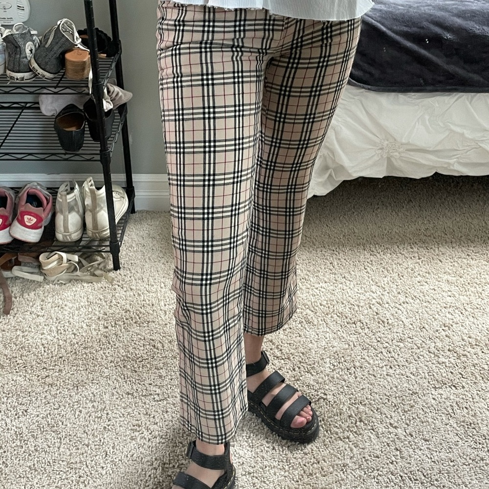 Burberry Print Bootcut Pants